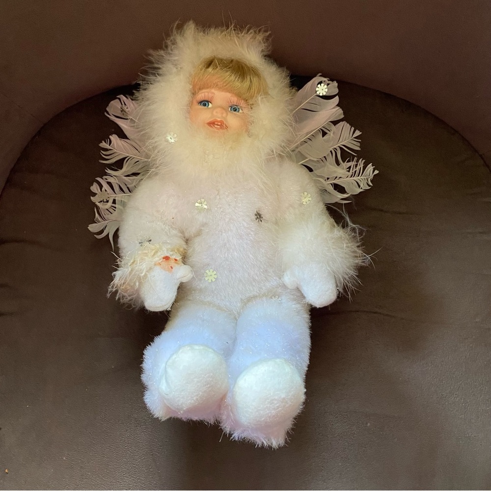 17” Porcelain Bunny Doll ABC#41510 “Damaged”